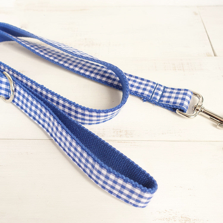 Discover the Perfect Blue Checked Pet Leash
