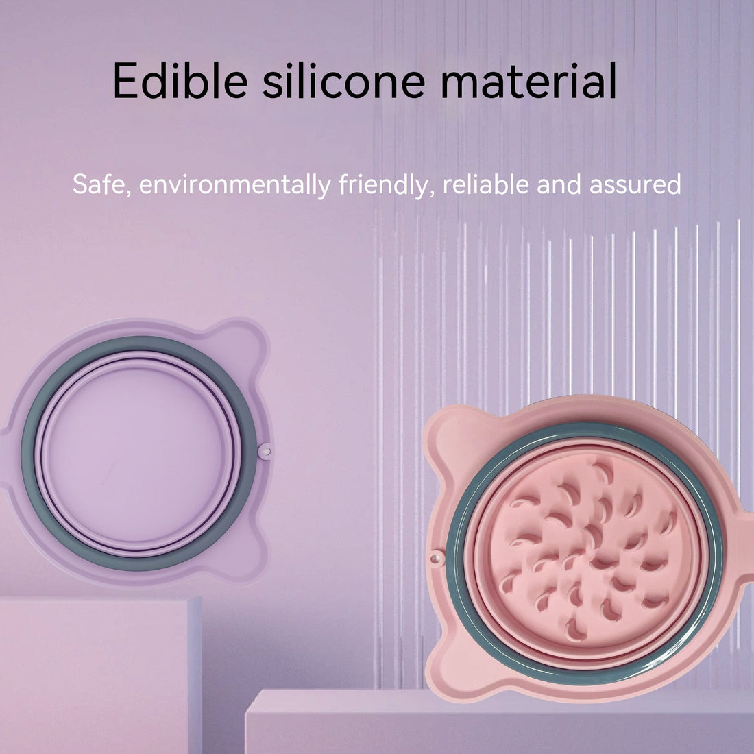 Portable Silicone Foldable Non-Slip Feeding Bowl