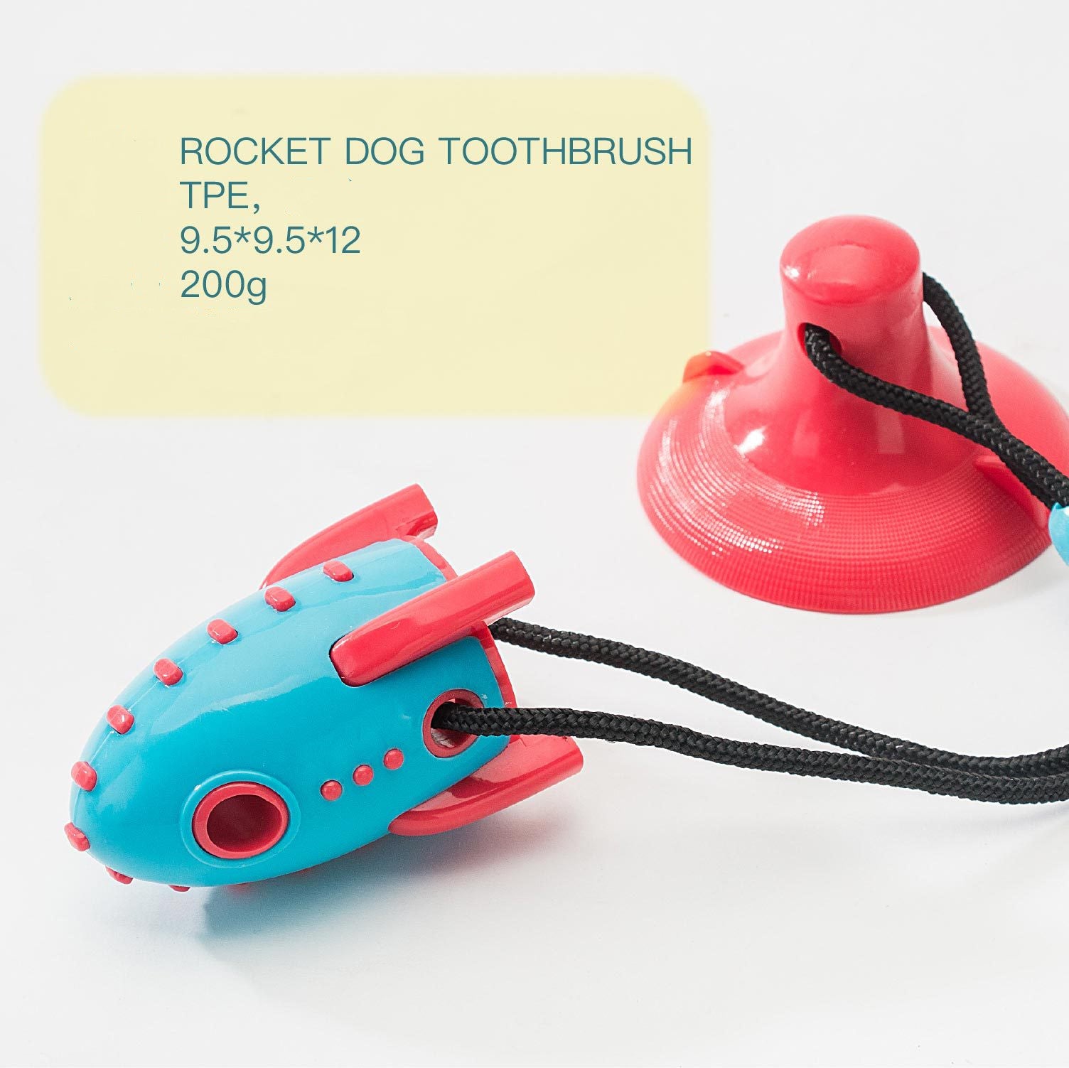 Rocket Dog Toy Leaking Food Dog Bite Toys