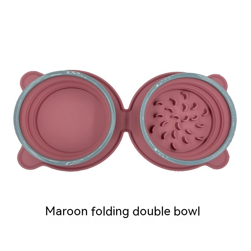 Portable Silicone Foldable Non-Slip Feeding Bowl
