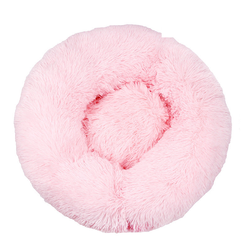 Plush Warm Dog Bed In Winter