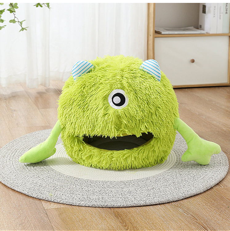 Pet Washable Fluffy Round Pet Bed