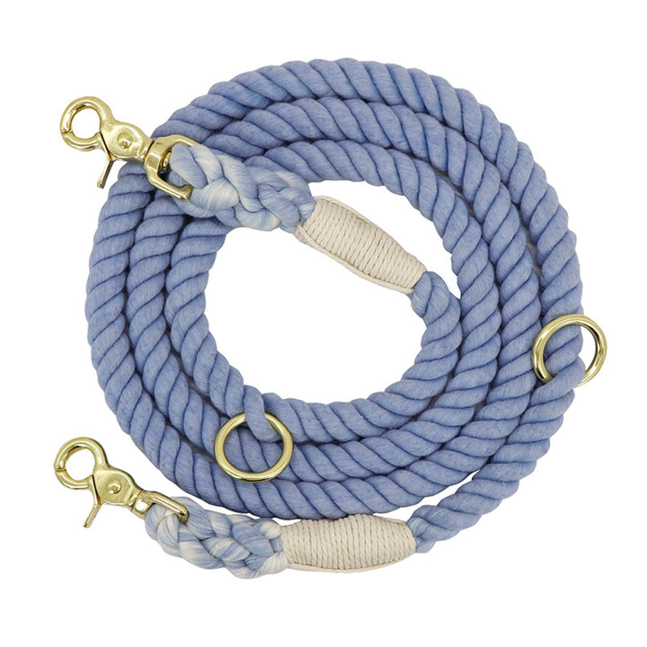 Multi-color cotton pet long leash leash