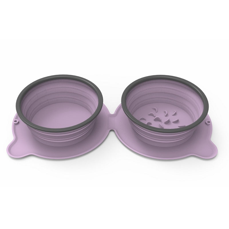 Portable Silicone Foldable Non-Slip Feeding Bowl