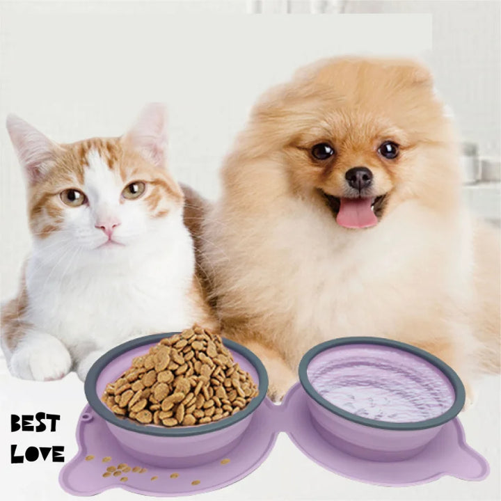 Portable Silicone Foldable Non-Slip Feeding Bowl