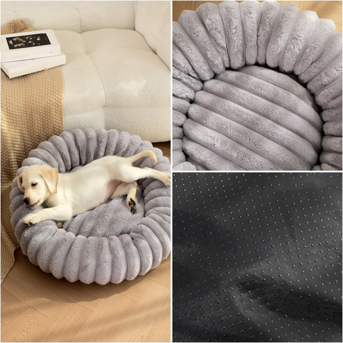 High Weight Pet Straight Rabbit Plush Bed